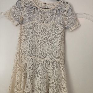 FREE PEOPLE white lace dress